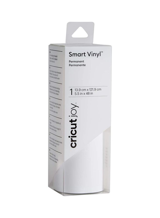 Cricut Joy Smart Vinyl Permanent 14x122cm (White) White - Image 1