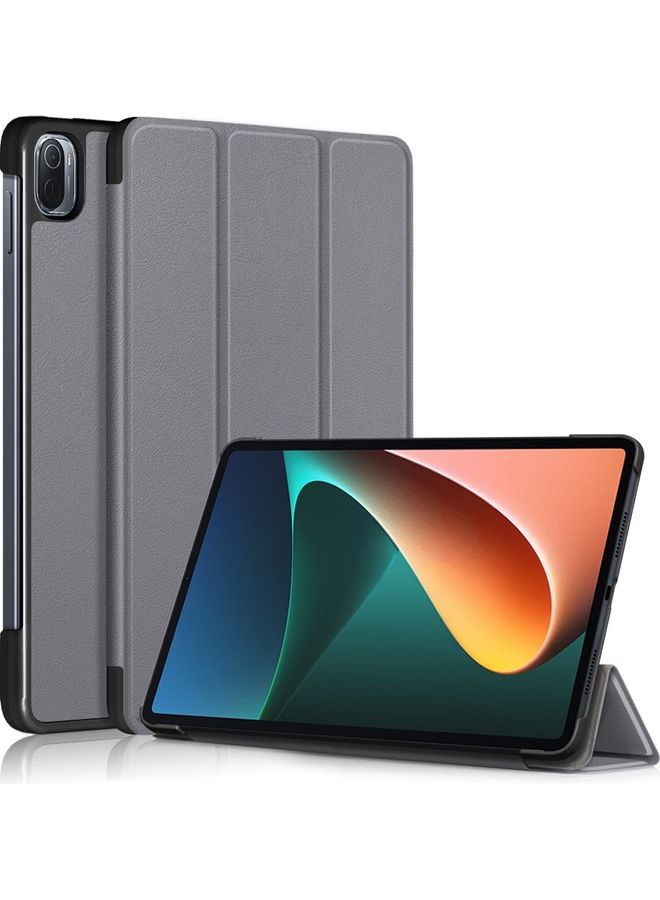 Protective Flip Case Cover For Xiaomi Mi Pad 5 Grey - Image 1