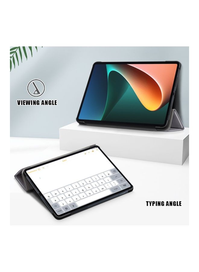 Protective Flip Case Cover For Xiaomi Mi Pad 5 Grey - Image 4