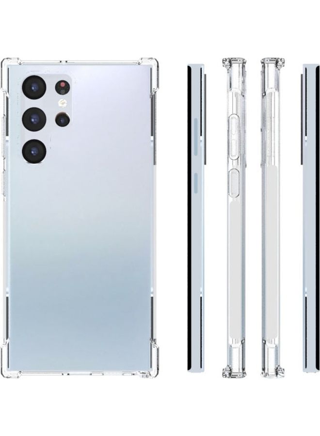 Silicone Soft Thin Crystal Protective Case Cover With Corner Bumpers For Samsung Galaxy S22 Ultra Clear Clear - Image 1