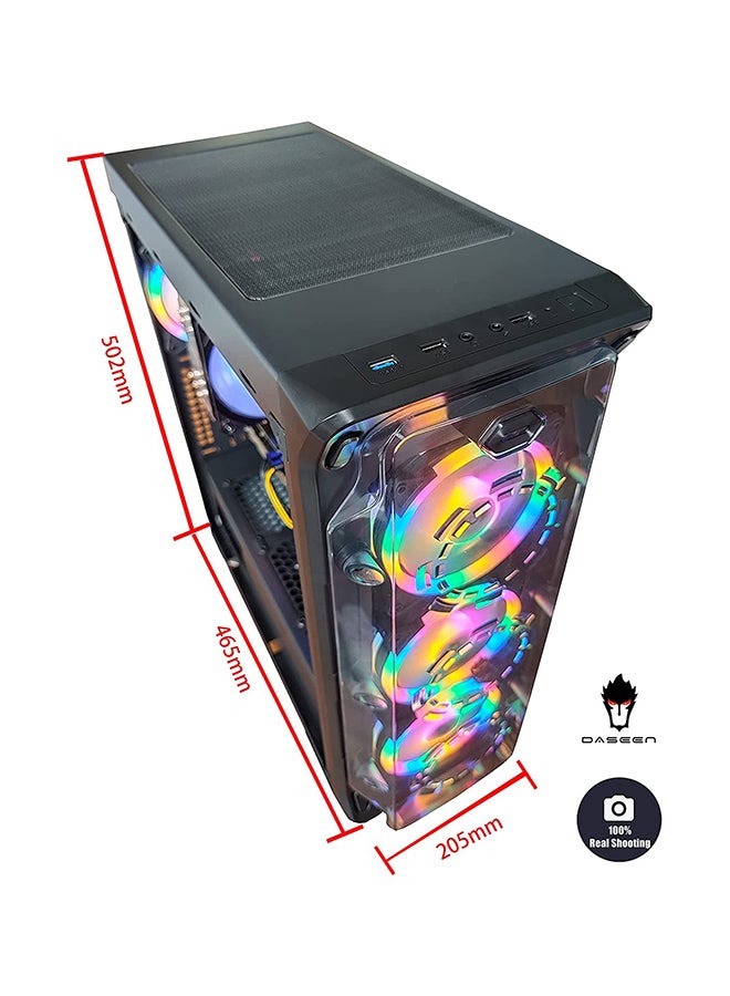 DASEEN - Gaming Tower PC, Core i5-11400F Processor/16GB DDR4 RAM/1TB HDD+256GB SSD/Windows 10/NVIDIA GeForce GTX1050TI 4GB Graphic Card Black - Image 1
