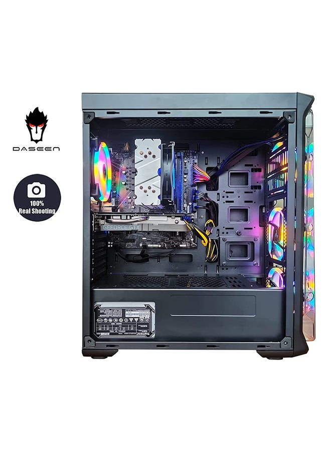 DASEEN - Gaming Tower PC, Core i5-11400F Processor/16GB DDR4 RAM/1TB HDD+256GB SSD/Windows 10/NVIDIA GeForce GTX1050TI 4GB Graphic Card Black - Image 1