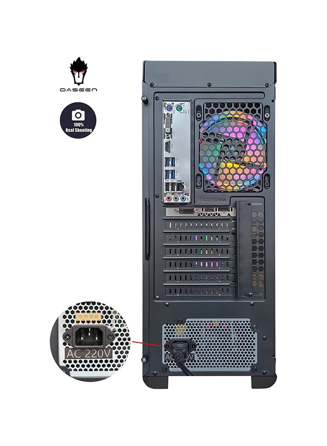 DASEEN - Gaming Tower PC, Core i5-11400F Processor/16GB DDR4 RAM/1TB HDD+256GB SSD/Windows 10/NVIDIA GeForce GTX1050TI 4GB Graphic Card Black - Image 1