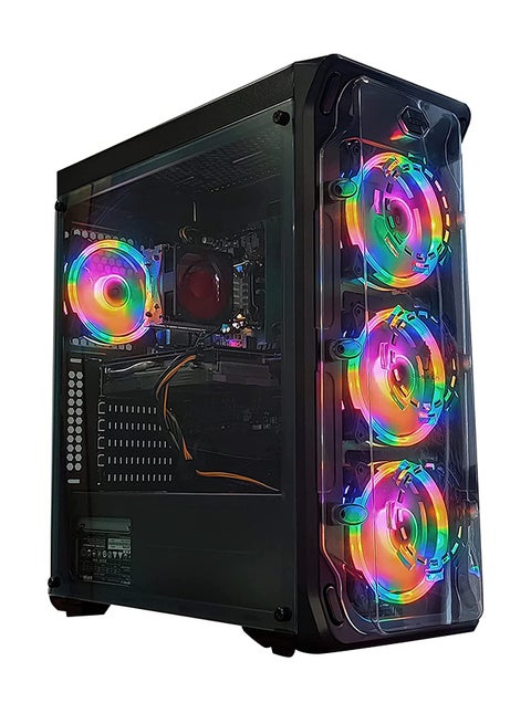Gaming Tower PC, Core i5-11400F Processor/16GB DDR4 RAM/1TB HDD+256GB SSD/Windows 10/NVIDIA GeForce GTX1050TI 4GB Graphic Card Black