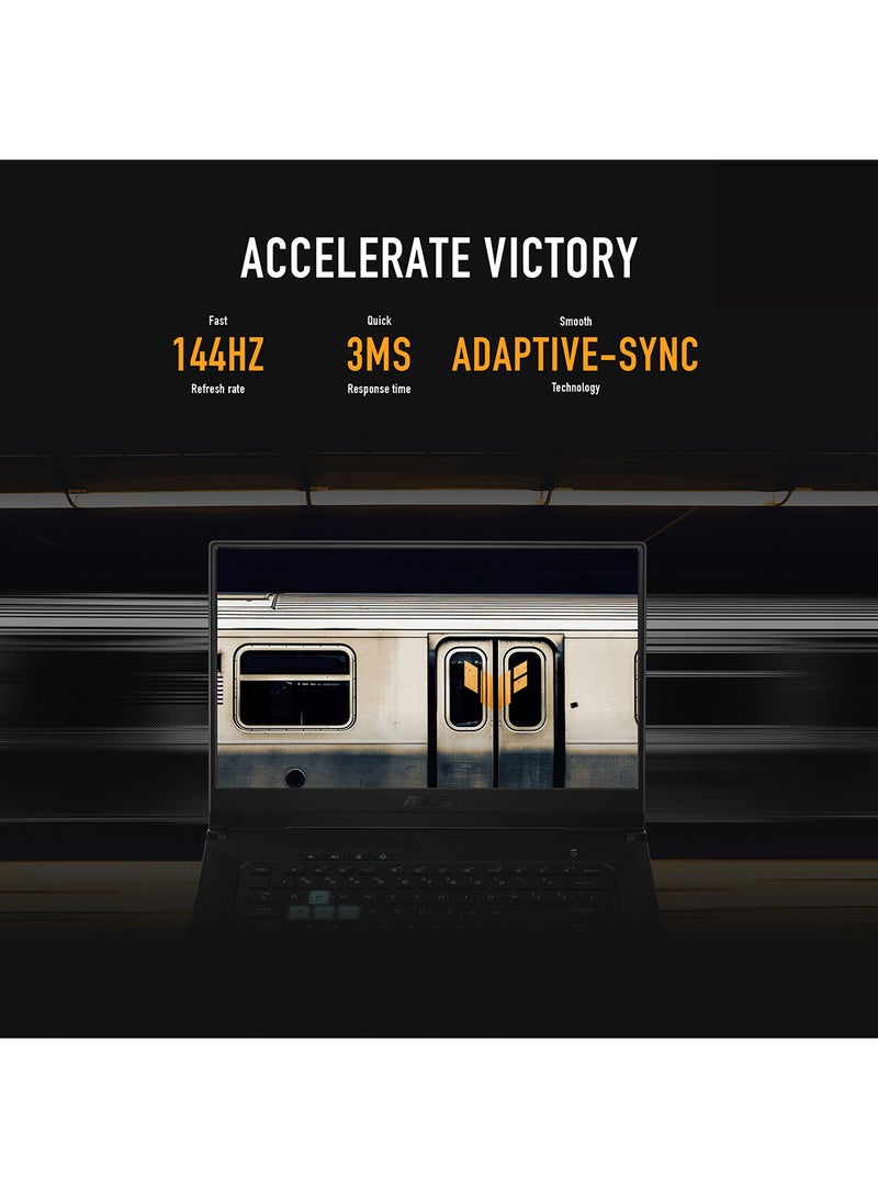 ASUS - TUF Dash F15 FX516PC-HN004T (Upgraded Version) Laptop With 15.6-Inch Full HD Display, Core i7-11370H Processor/16GB RAM/512GB SSD/4GB NVIDIA GeForce RTX 3050 Graphics/Windows 10 Home /International Version English/Arabic Eclipse Gray - Image 1