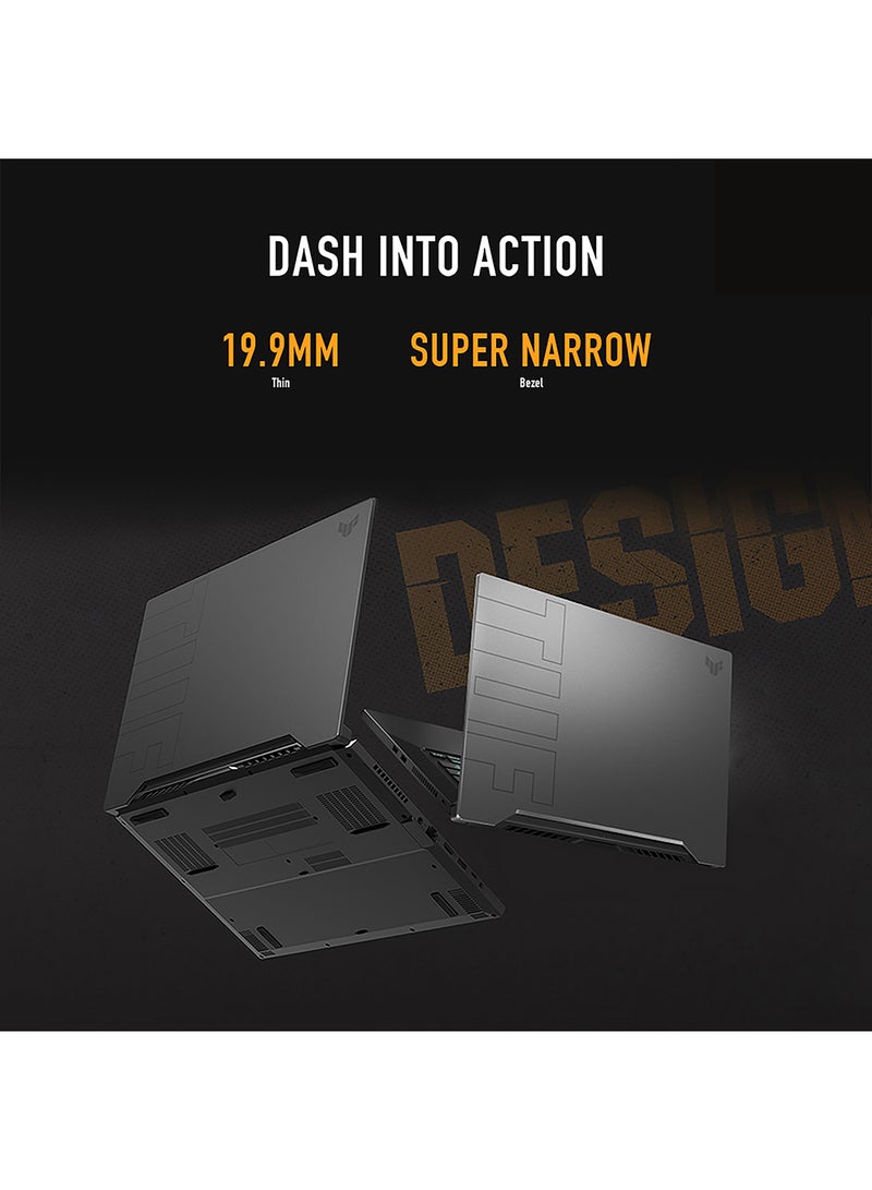 ASUS - TUF Dash F15 FX516PC-HN004T (Upgraded Version) Laptop With 15.6-Inch Full HD Display, Core i7-11370H Processor/16GB RAM/512GB SSD/4GB NVIDIA GeForce RTX 3050 Graphics/Windows 10 Home /International Version English/Arabic Eclipse Gray - Image 1