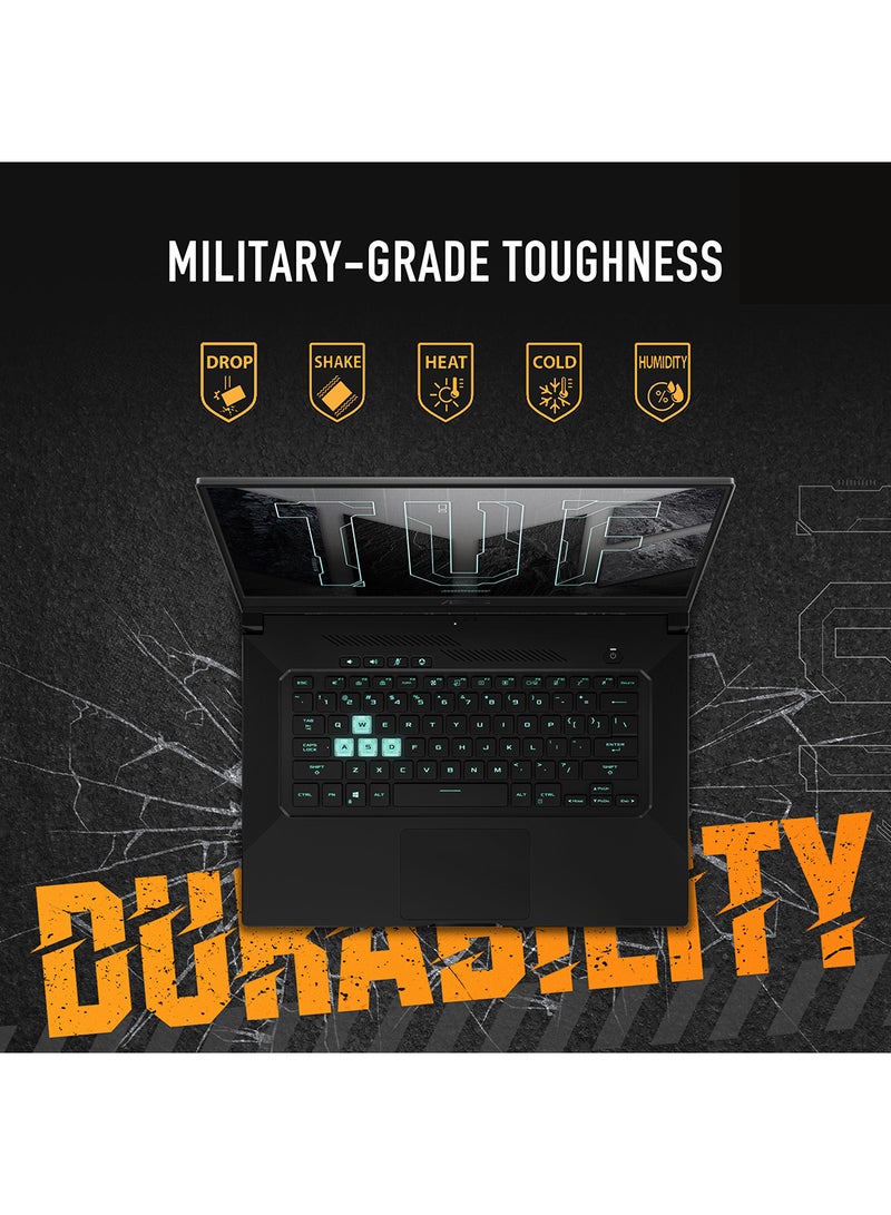 ASUS - TUF Dash F15 FX516PC-HN004T (Upgraded Version) Laptop With 15.6-Inch Full HD Display, Core i7-11370H Processor/16GB RAM/512GB SSD/4GB NVIDIA GeForce RTX 3050 Graphics/Windows 10 Home /International Version English/Arabic Eclipse Gray - Image 1