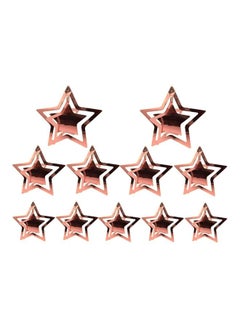 Party Time 11-piece Star Hanging Decoration- Rosegold  - Image 1