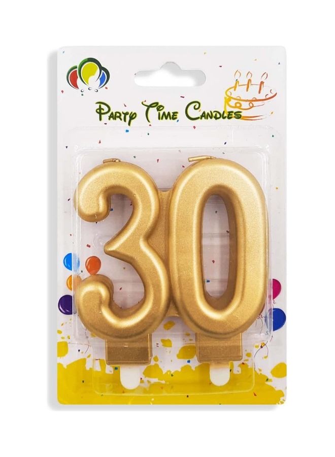 بارتي تايم شمعة ذهبية رقم 30