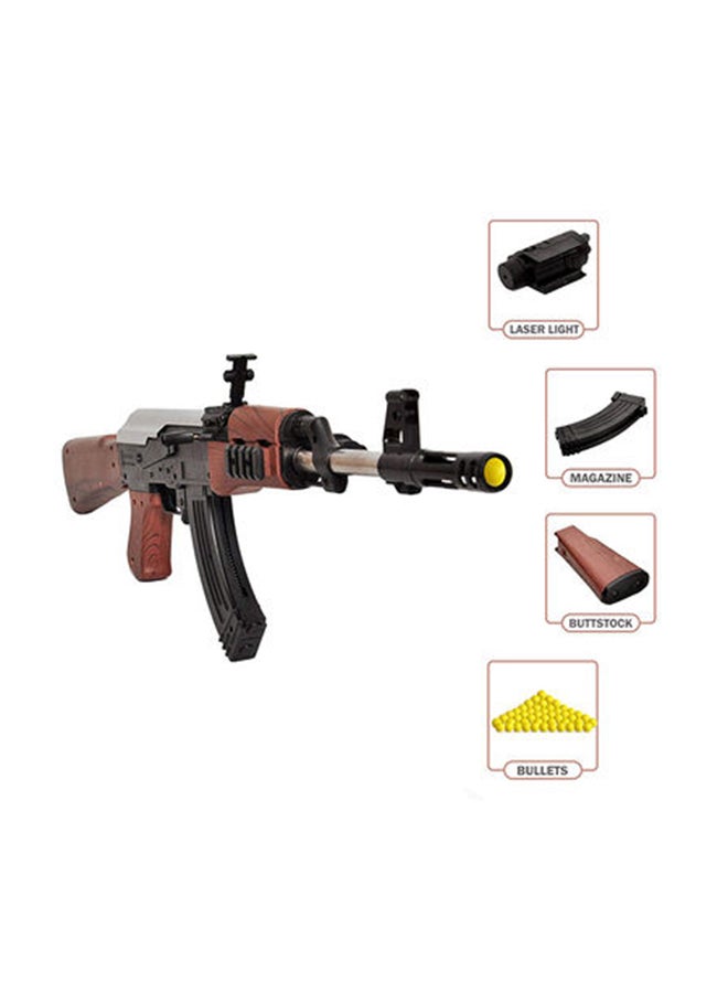 Kids-Army Portable Lightweight Compact Rich Authentic Design Assault Machine Gun Toy - Image 4