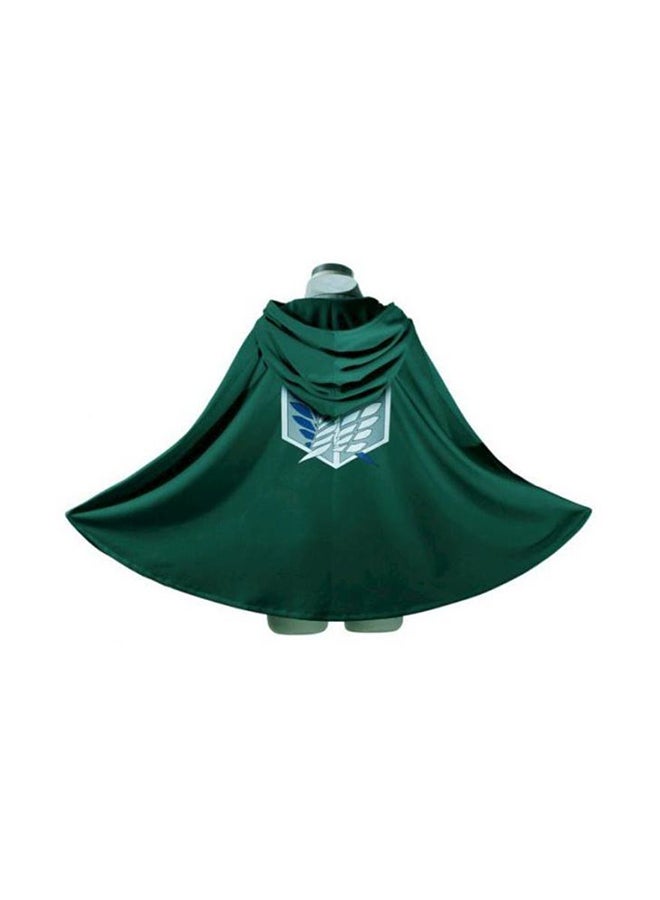 زي تنكري من القماش بتصميم شخصيات الهجوم عالي الكثافة مع رداء للجنسين - Image 1