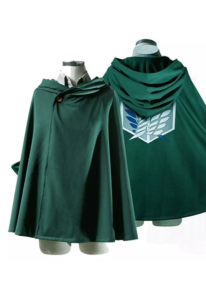 زي تنكري من القماش بتصميم شخصيات الهجوم عالي الكثافة مع رداء للجنسين - Image 4