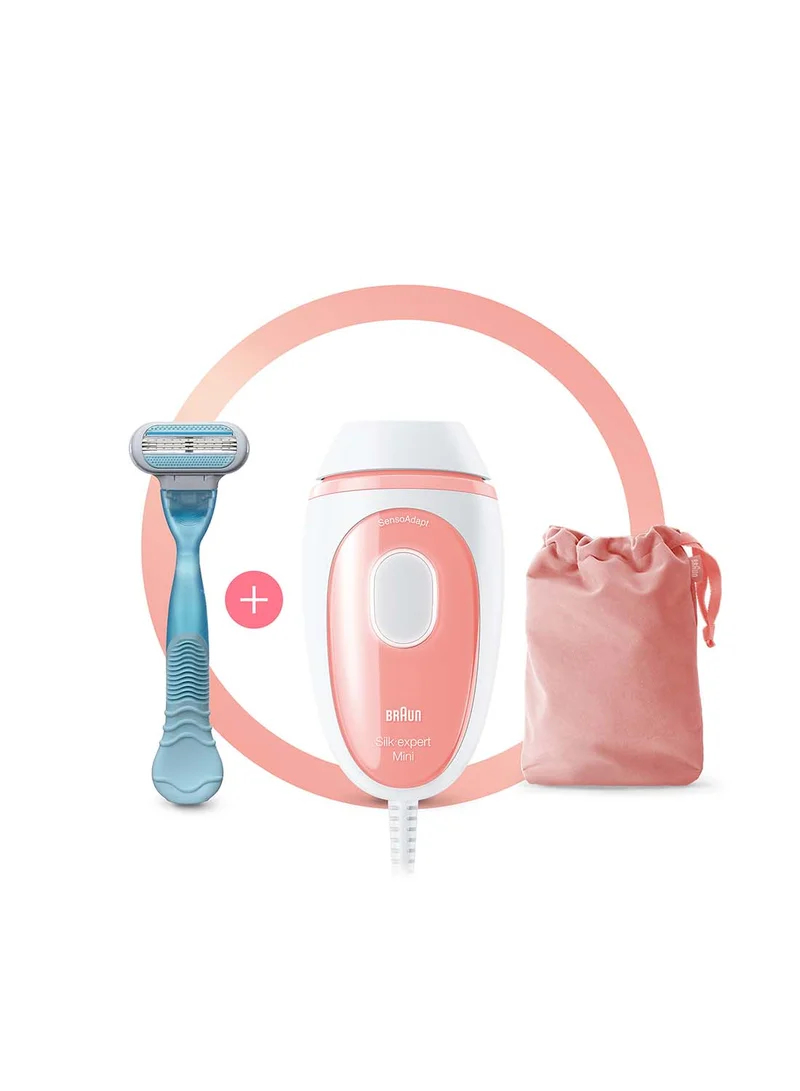 BRAUN Silk Expert Mini PL1014 IPL With Venus Smooth Razor And Travel Pouch