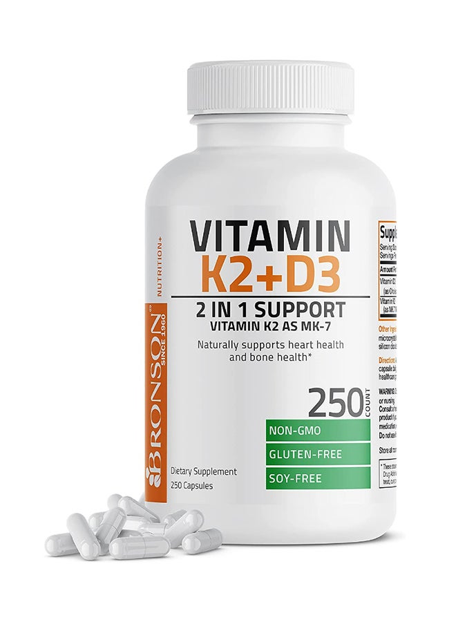 Bronson Vitamin K2+D3 2 in support MK-7 250 Capsules - Image 4