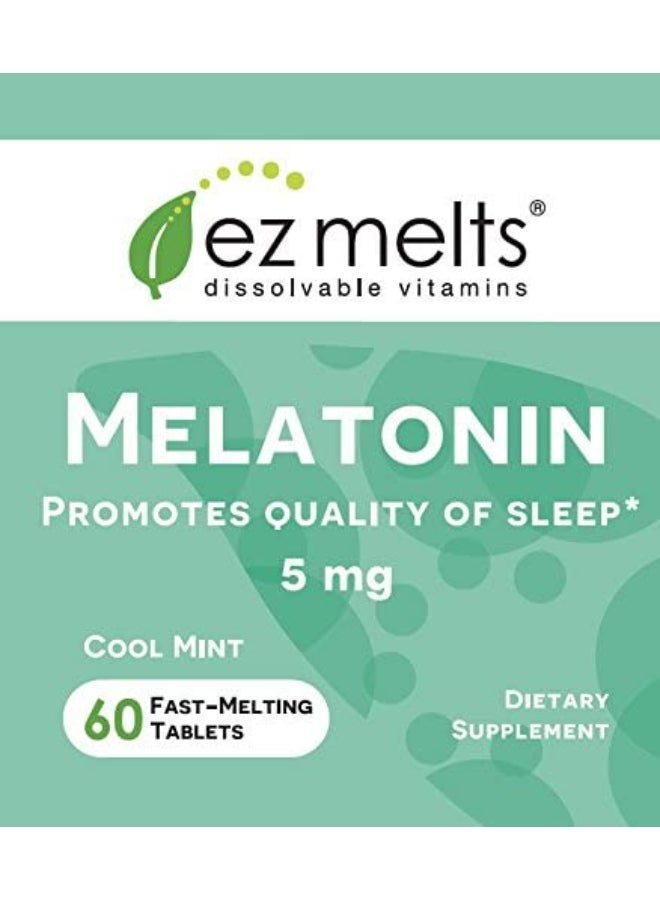 EZ Melts Melatonin 5 mg Natural Mint Flavor - Image 2