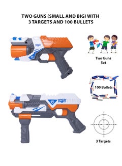 Deluxe Blaster Sets With Two Guns 3 Targets And 100 Darts