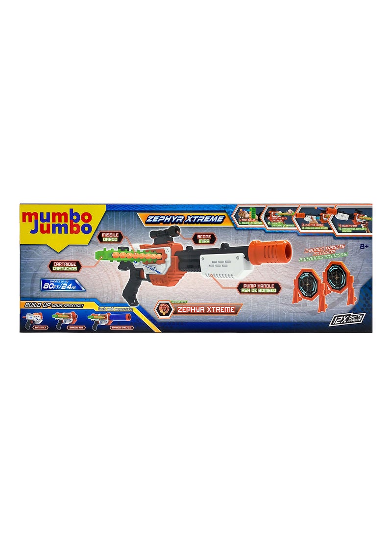 mumbo Jumbo - Missile Launcher Foam Blaster, Shoots Up To 80FT, With 12 Foam Darts And 2 Targets - Image 1