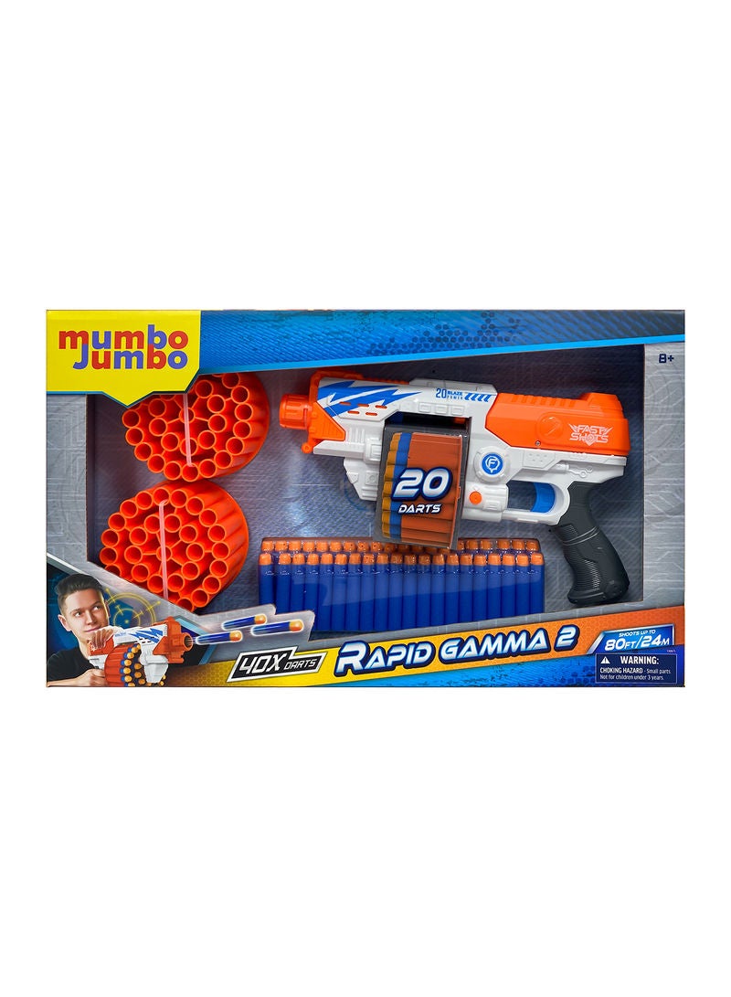 43-Piece Foam Launcher Set With Foam Darts And Barrels