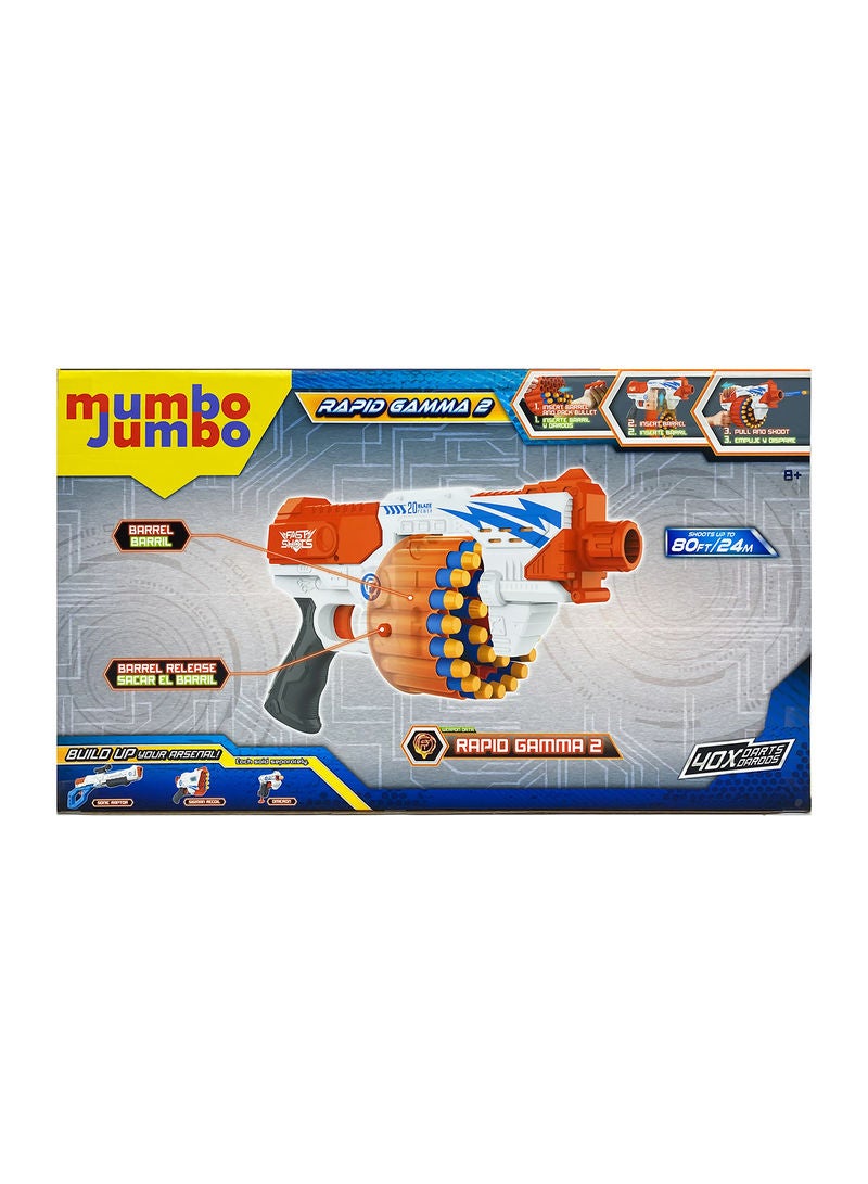 43-Piece Foam Launcher Set With Foam Darts And Barrels