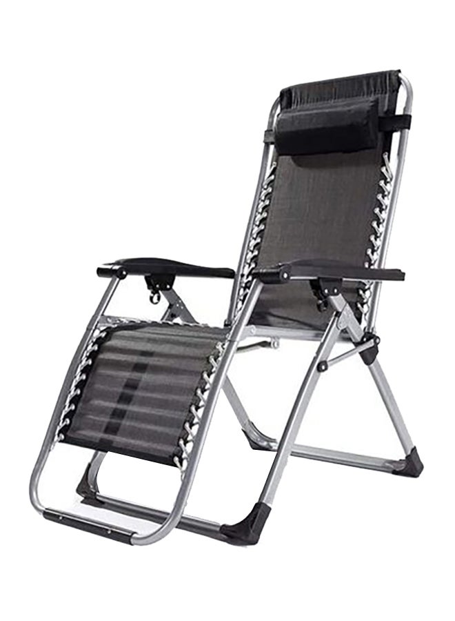 Max Strength Zero Gravity Sun Lounger Recliner Chair Black - Image 1