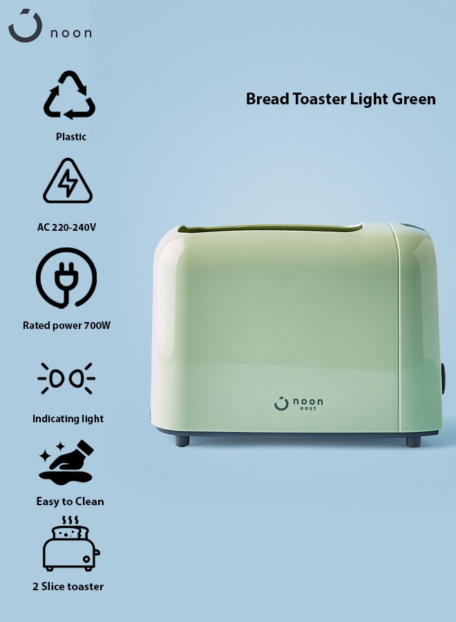 Noon East - Bread Toaster - For 2 Slice- 700 W With Defrost Function- Light Green 700.0 W TA01105 Light Green - Image 1