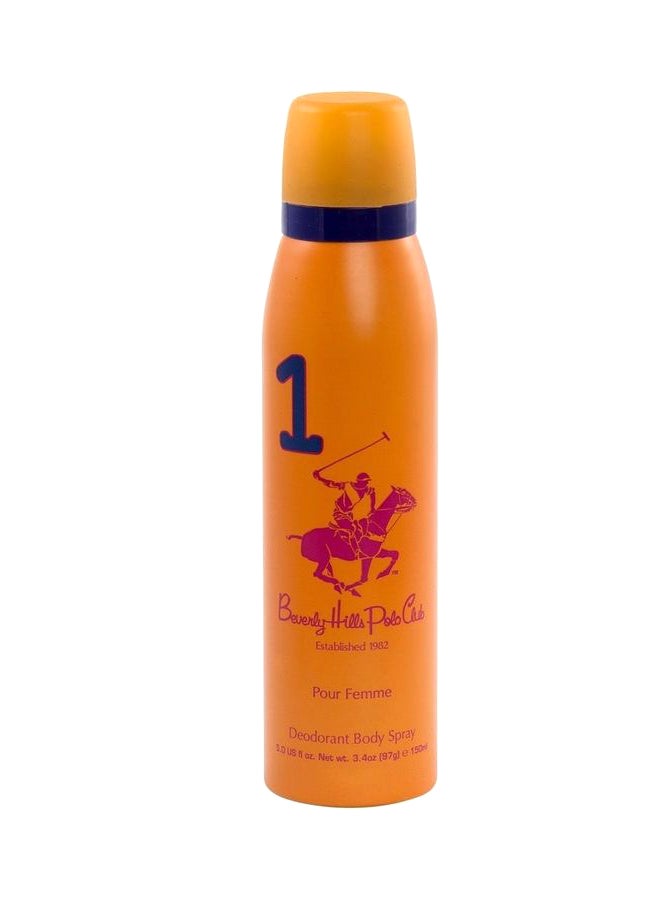 BEVERLY HILLS POLO CLUB Pour Femme Deodorant Body Spray 150ml  - Image 1