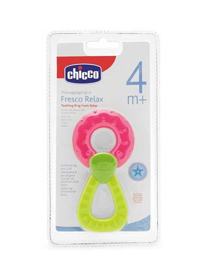 Chicco Fresh Relax Ring Teether With Handle, 4+ Months, Assorted - 8003670844891 - Image 4