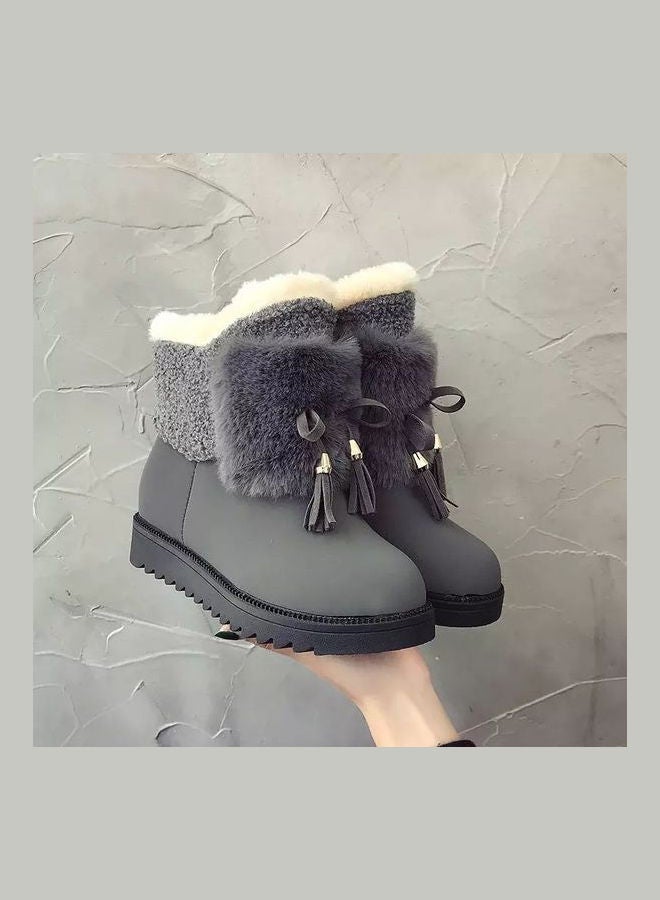 Flat Ankle Boots Grey - Image 1