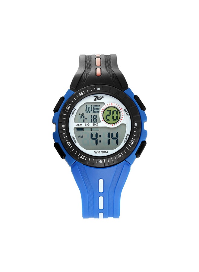 Zoop Kids' Polyurethane Strap Digital Wrist Watch 16007PP04 - Image 1