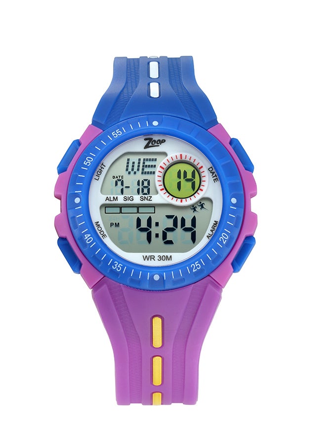 Zoop - Kids' Polyurethane Strap Digital Wrist Watch 16007PP02 - Image 1
