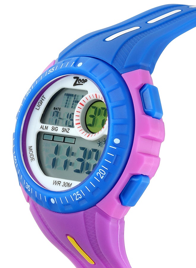 Zoop - Kids' Polyurethane Strap Digital Wrist Watch 16007PP02 - Image 1