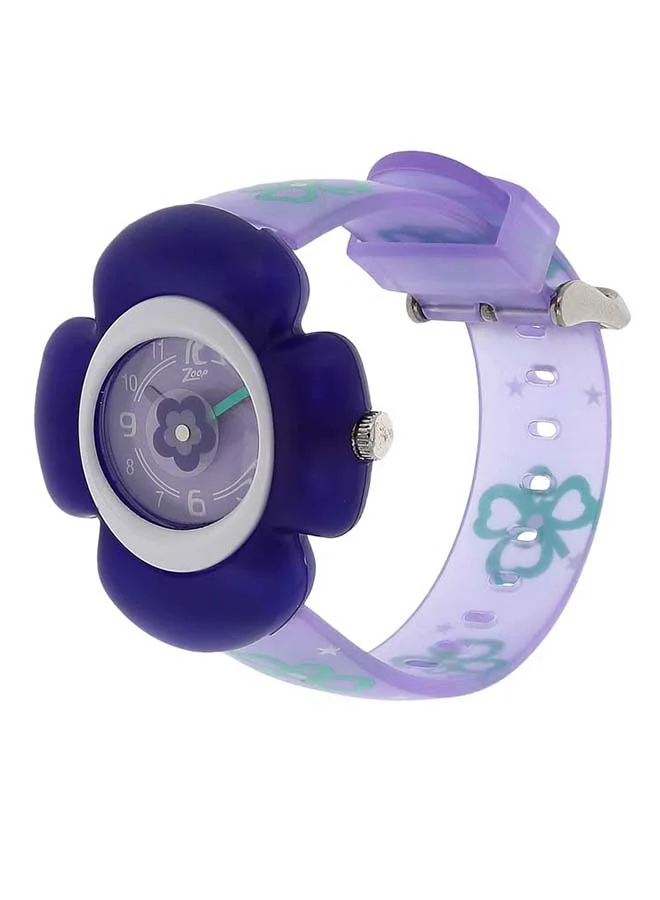 زوب Kids' Polyurethane Strap Analog Wrist Watch C4008PP03