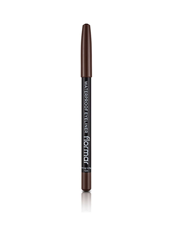flormar Waterproof Eyeliner Warm Brown - Image 2