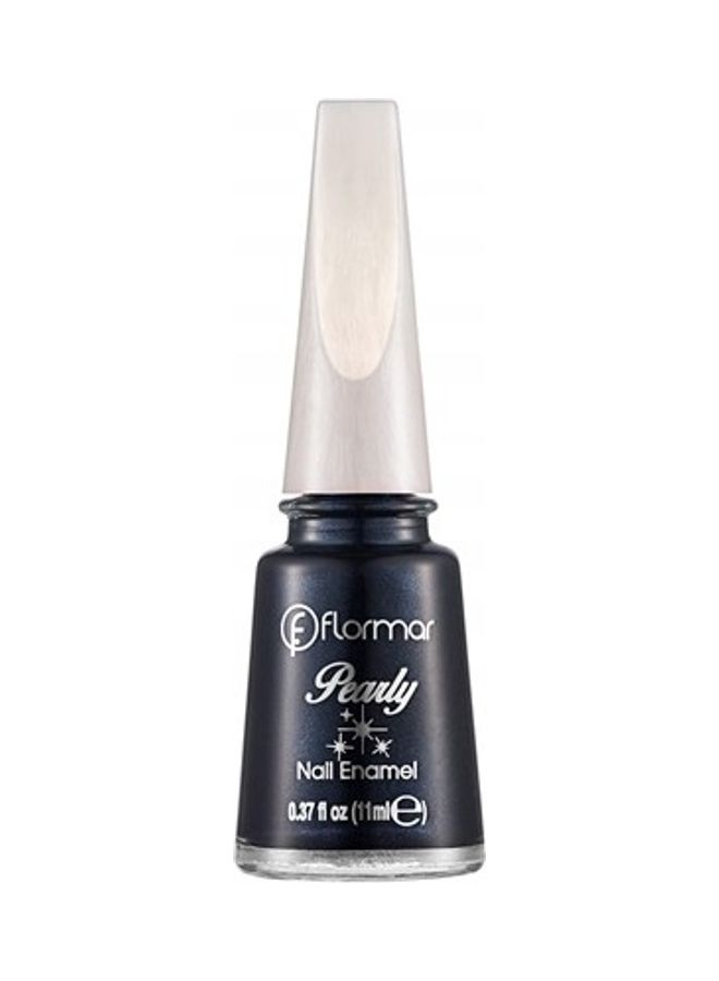 flormar Pearly Glow Nails Enamel Blue Black - Image 1