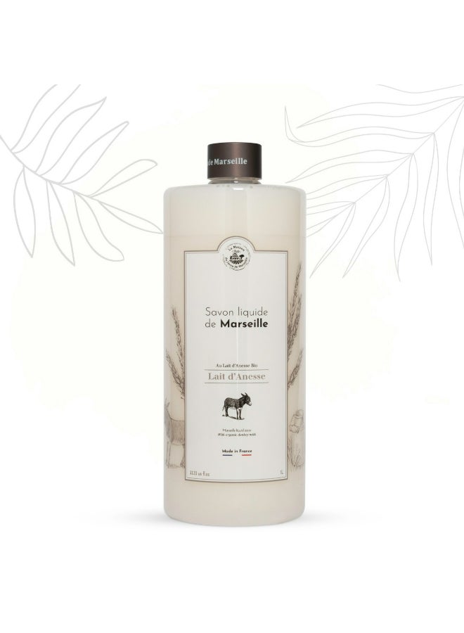 La Maison du Savon de Marseille Donkey Milk Liquid Soap With Pump White  - Image 3