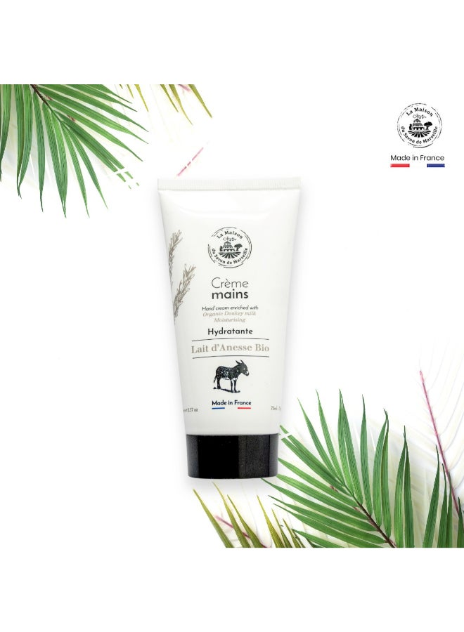 La Maison du Savon de Marseille Donkey Milk Hand Cream Tube White 75ml  - Image 2