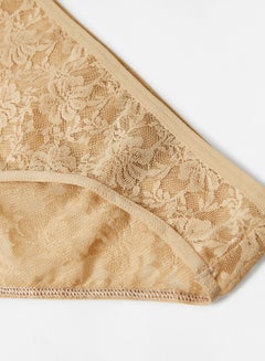 Amante Low Rise Bikini Panty Beige  - Image 4