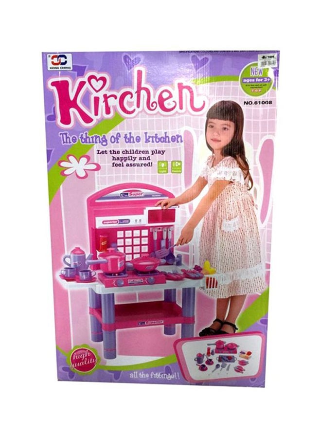 بيوينتي مجموعة ألعاب المطبخ التظاهرية متعددة القطع بتصميم فريد وغني بتفاصيل أصلية - Image 1