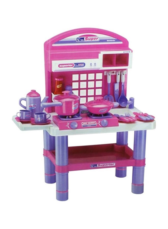 بيوينتي مجموعة ألعاب المطبخ التظاهرية متعددة القطع بتصميم فريد وغني بتفاصيل أصلية - Image 2