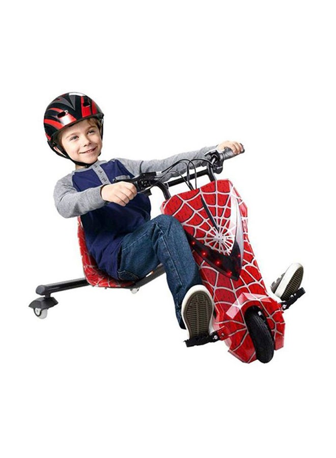 AGD - 3-Wheel Drifting Scooter In Spiderman Print Comfortable Seat With Backrest 67.4x54.6x24.2cm - Image 1