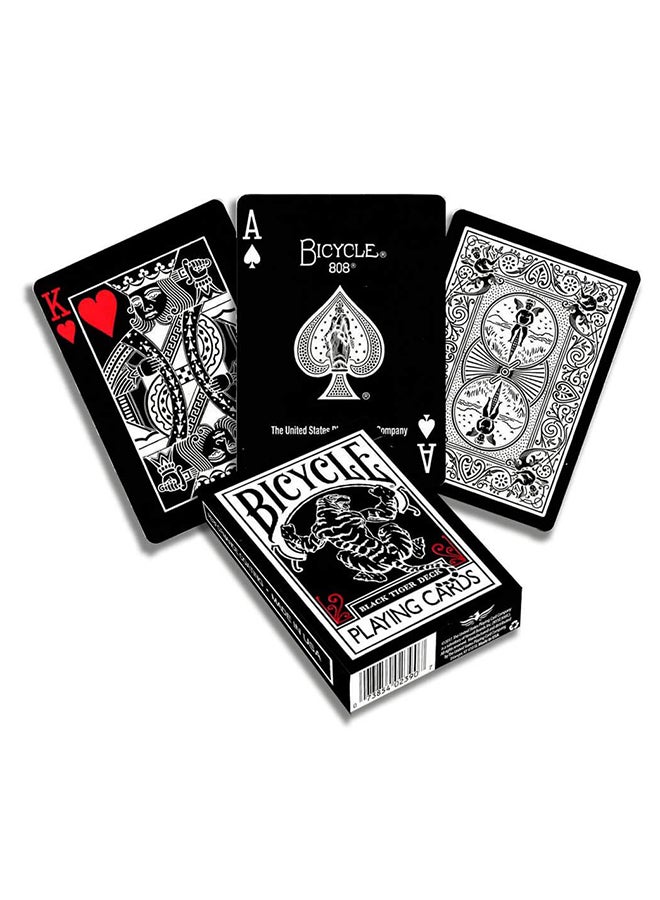 Bicycle Black Deck Tigers Playing Cards Durable Sturdy Material Easy To Play For Kids 9x6.5x2cm - Image 4