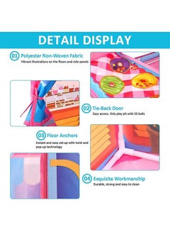 Generic Portable Lightweight Durable Foldable And Easy To Carry Play Tent 37x28x40.3inch  - Image 5