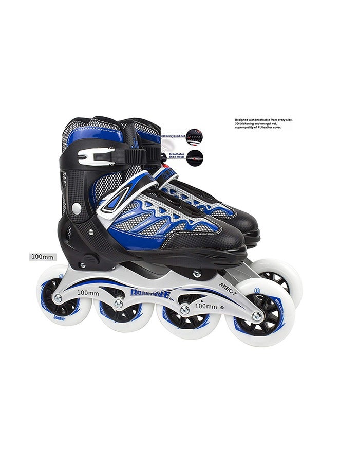 Galaxy Hi-Tech Adjustable Portable Astutely Braced Roller Skates 6594 With Diverse Features - Image 4