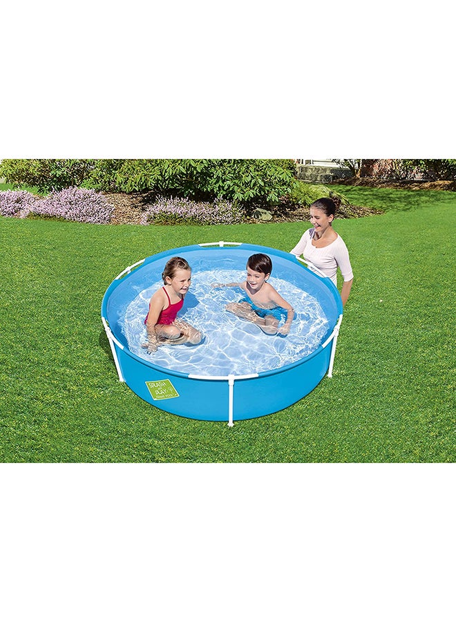 Inflatable Outdoor Round Metal Swimming Splash And Play Frame Pool For Kids - v1637064511/N32594970A_3