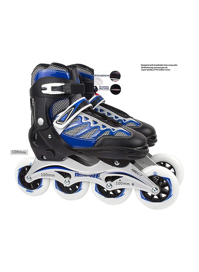 Inline Roller Skates With Led Flash Lights And Smooth Wheels For Children 100mm  - Image 5