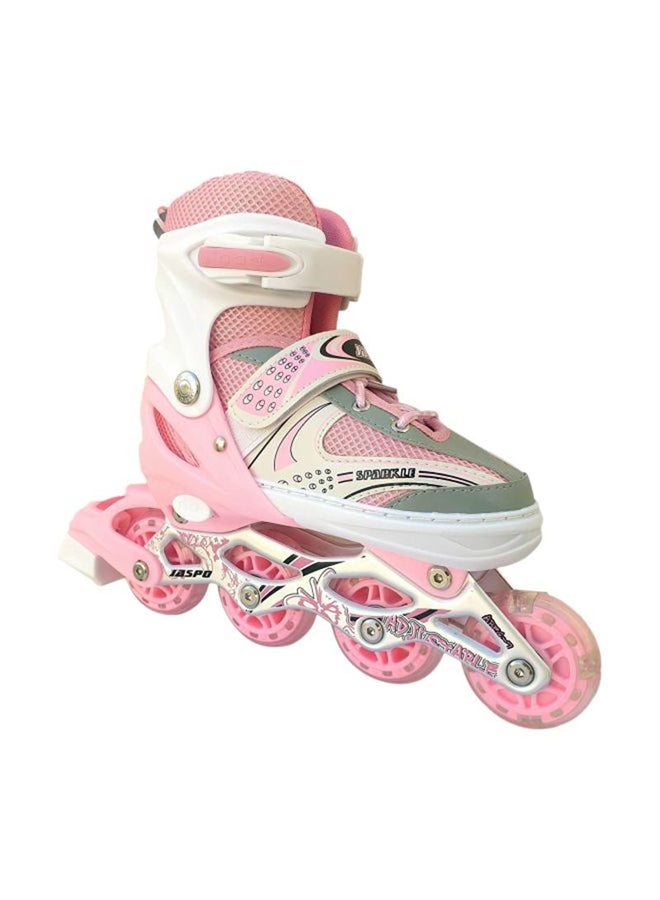 Sparkle Adjustable Perfect In-Line Skate Shoes With LED Flash For Children - Packing may vary - Image 1