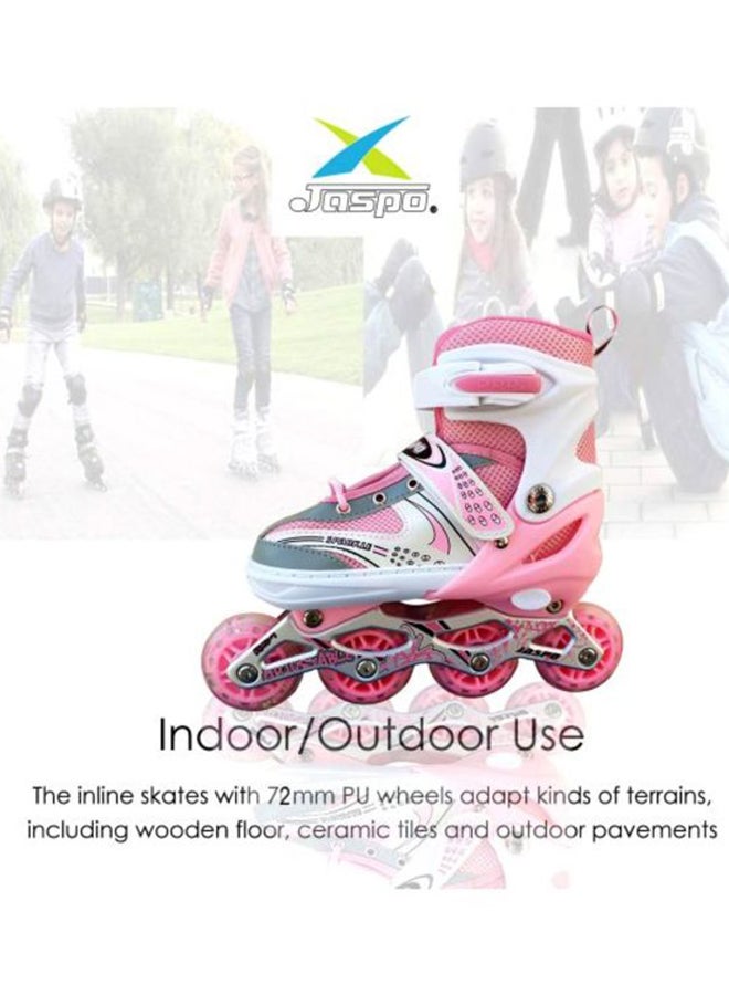 Sparkle Adjustable Perfect In-Line Skate Shoes With LED Flash For Children - Packing may vary - Image 5