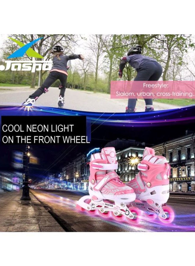 Sparkle Adjustable Perfect In-Line Skate Shoes With LED Flash For Children - Packing may vary - Image 3