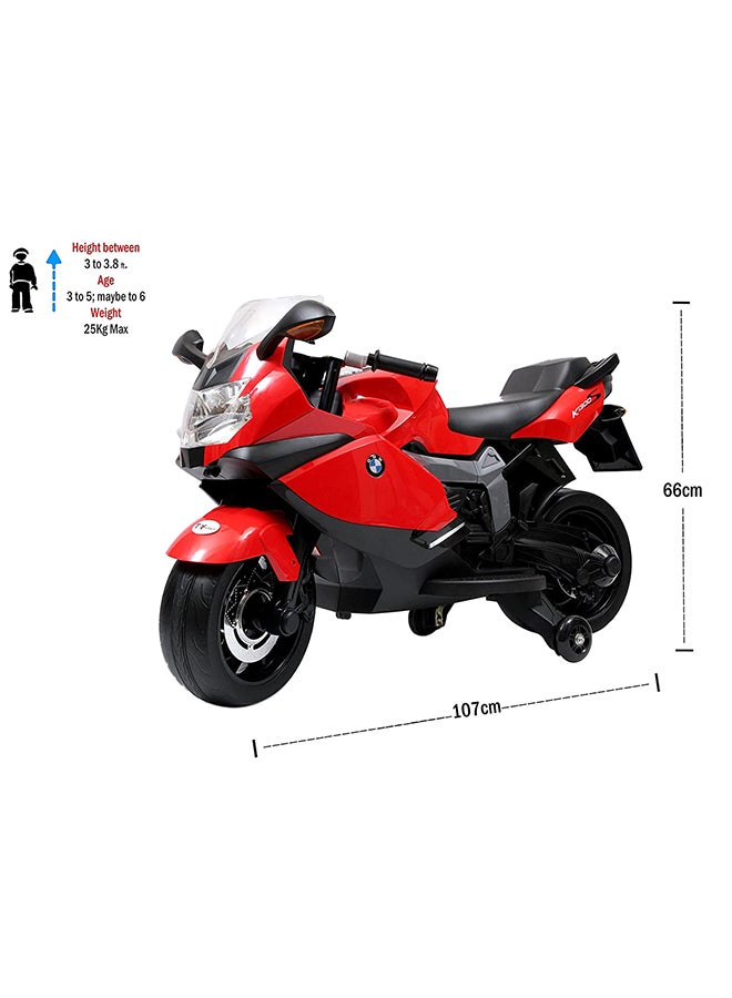 High Grade Multicolor Amusing Race Bike With Side Supporting Wheels Ride On Toy For Children 109x32x51cm