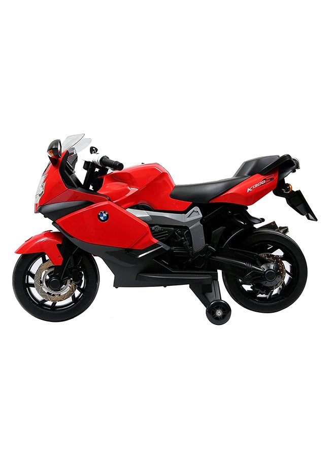 High Grade Multicolor Amusing Race Bike With Side Supporting Wheels Ride On Toy For Children 109x32x51cm
